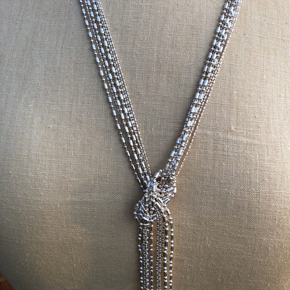 Alfani Silver Lariat Necklace - Picture 1 of 8